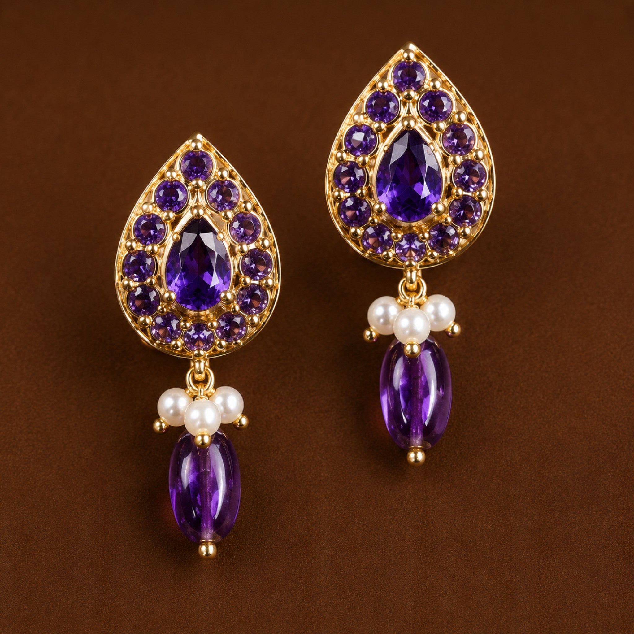 Yamini Studs (Amythist)