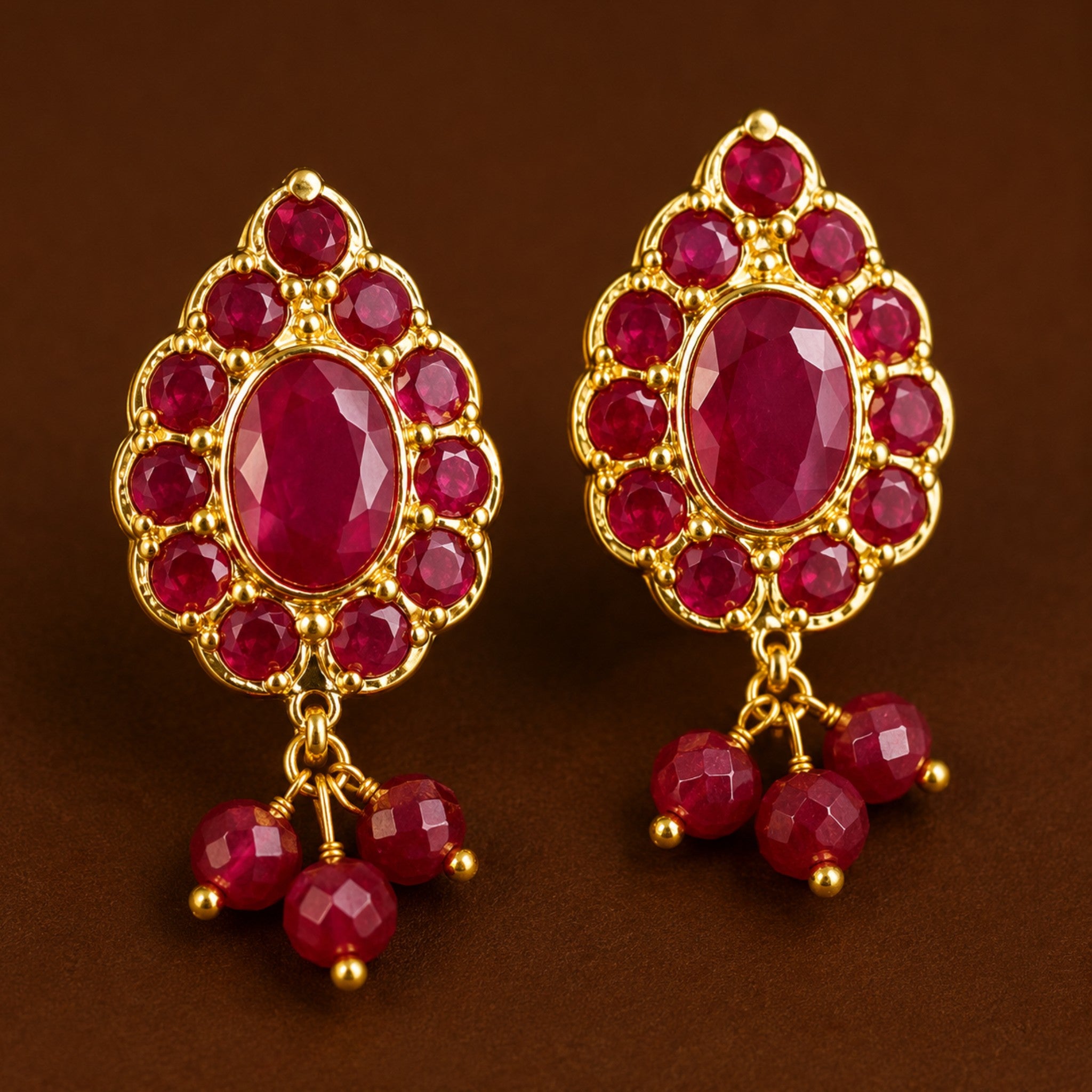 Yamini Studs (Ruby)