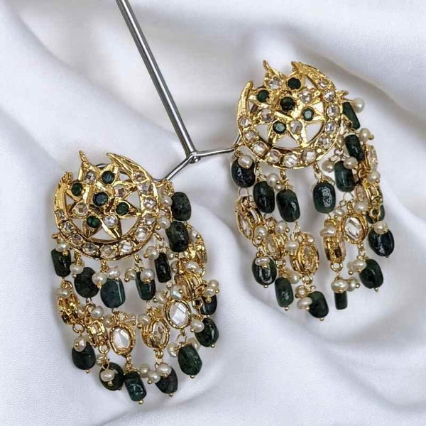 Noor Jhalar Real Pearls & Real Emerald