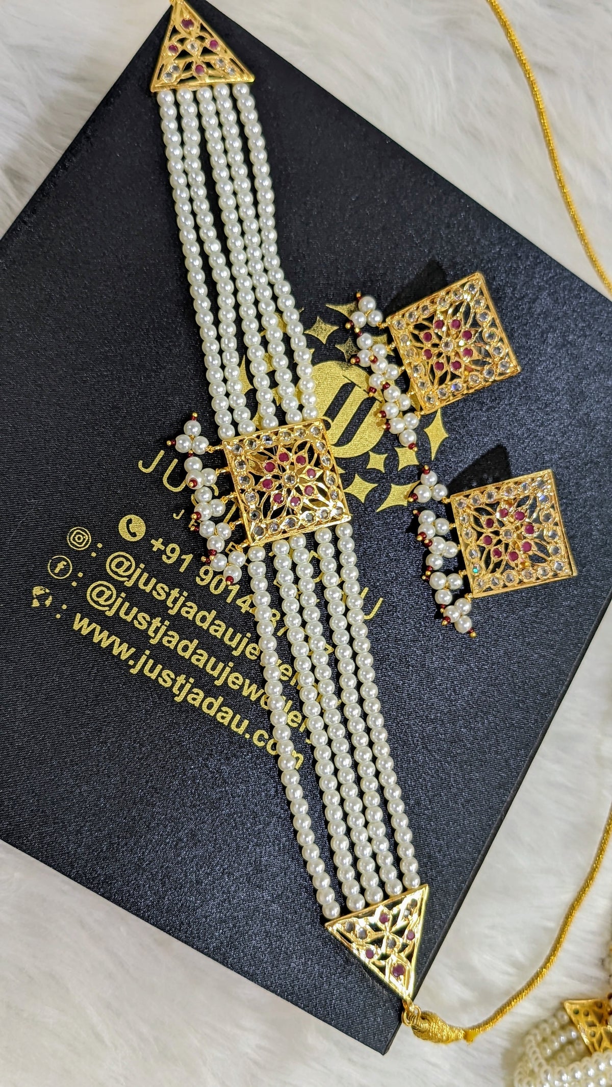 Hania Jadau Choker Set