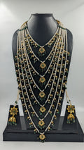 Akbar Satlada In Real Emerald and Real Pearls