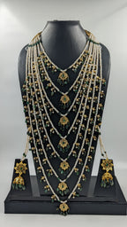Akbar Satlada In Real Emerald and Real Pearls