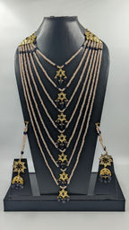 Usman Satlada In Real Sapphire And Real Pearls