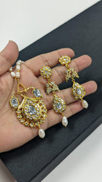 Jugni  in Mossinite and Real Pearls