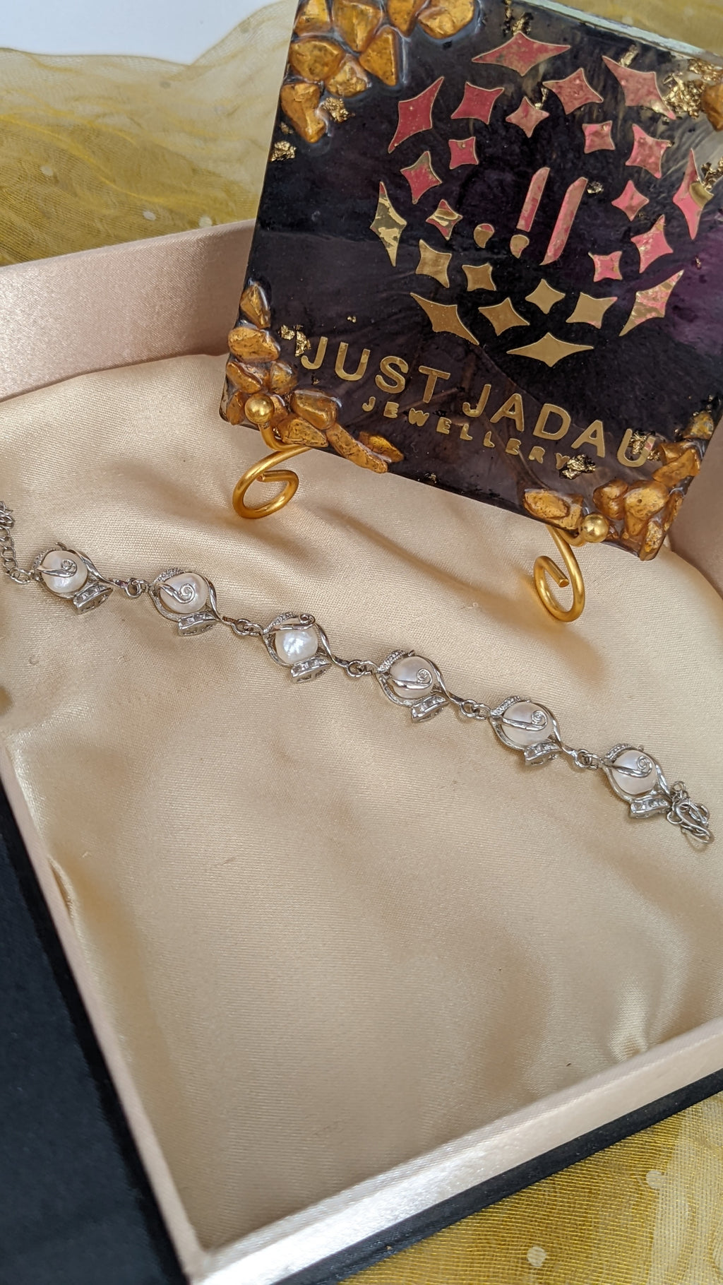 Charvi Bracelet in Real Pearls