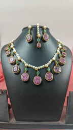 Amayra Necklace Set With Tika