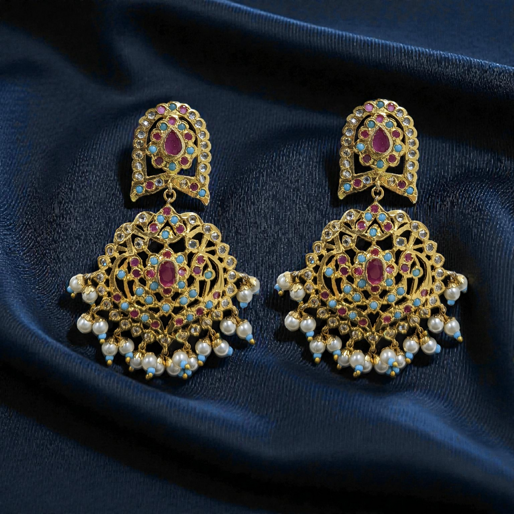 Reshma Bridal Set | Pearl Rani Haar & Jewelry Ensemble
