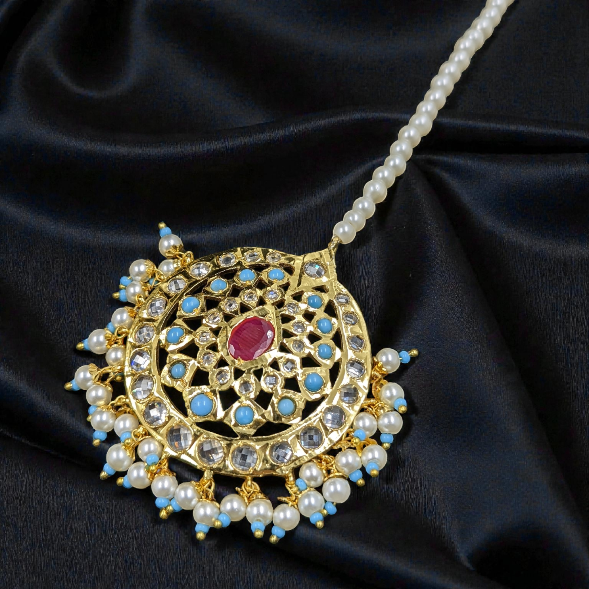 Reshma Bridal Set | Pearl Rani Haar & Jewelry Ensemble