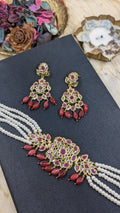 Alina Choker Set Ruby