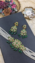Alina Choker Set Emerald