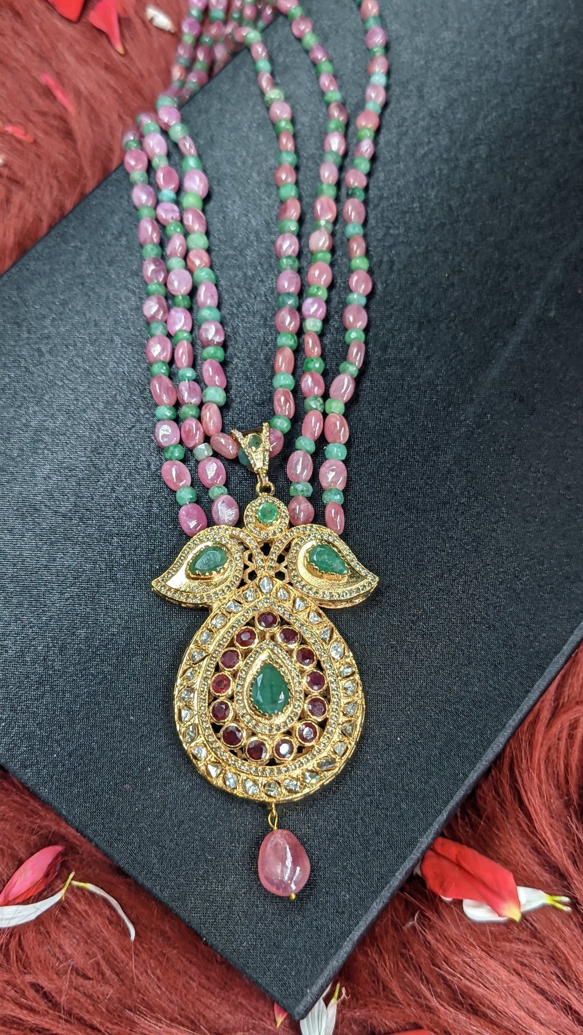 Jugni in Uncut Diamond, Real Ruby And Real Pearls