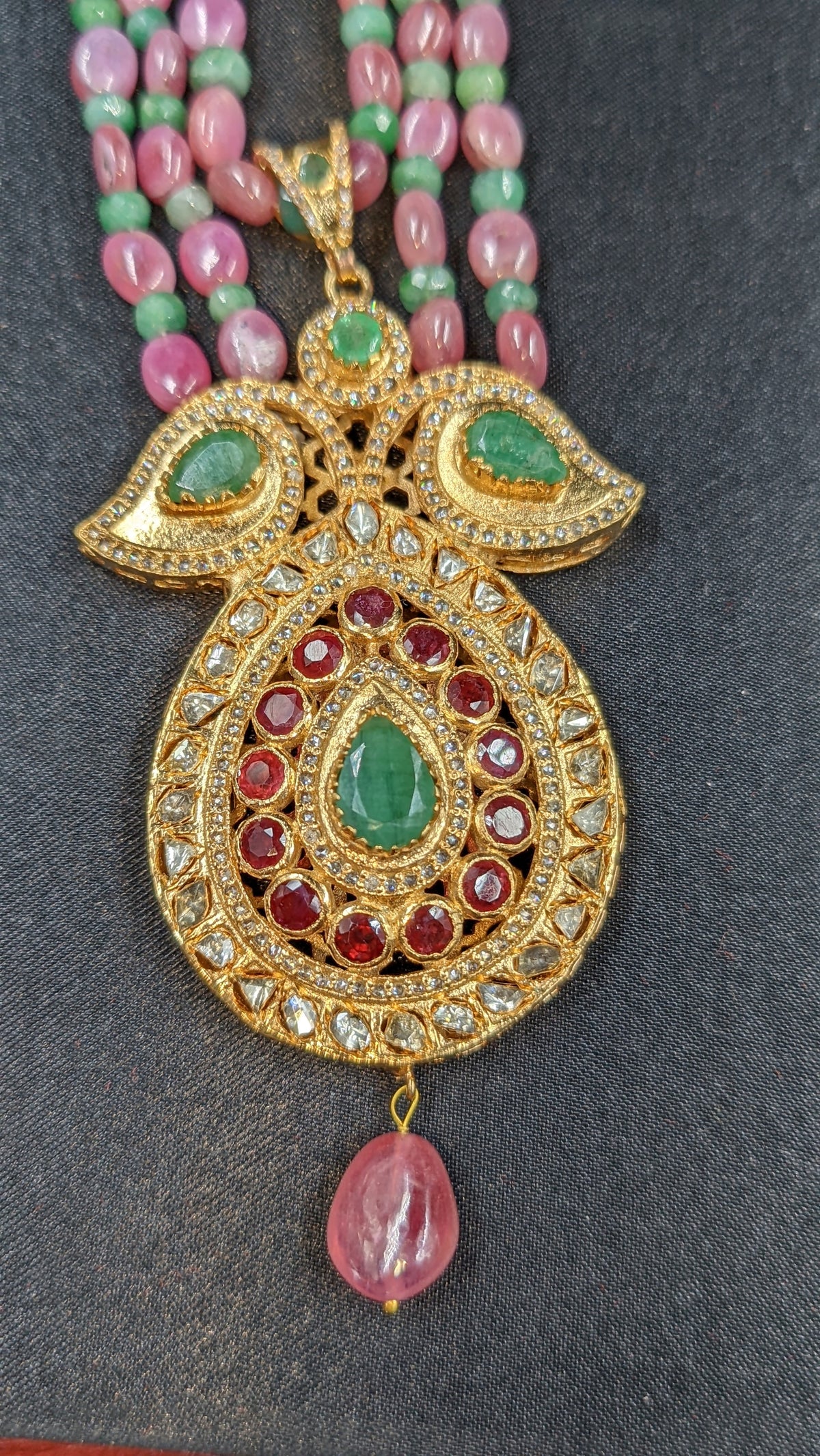 Jugni in Uncut Diamond, Real Ruby And Real Pearls