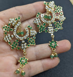 Aura Studs in Emerald