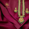 Asif Jahi Haar  in Moissenite, Real Emerald and Real Pearls