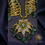 Pathani Haar in Moisseenite and  Real Emerald