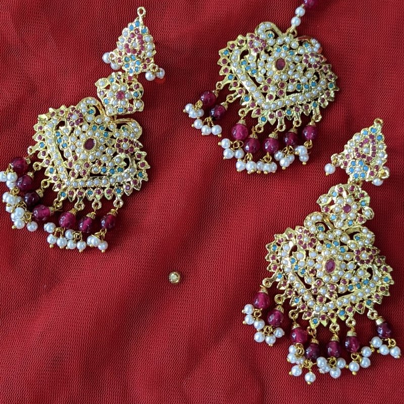 Yusra Tika Earrings Set