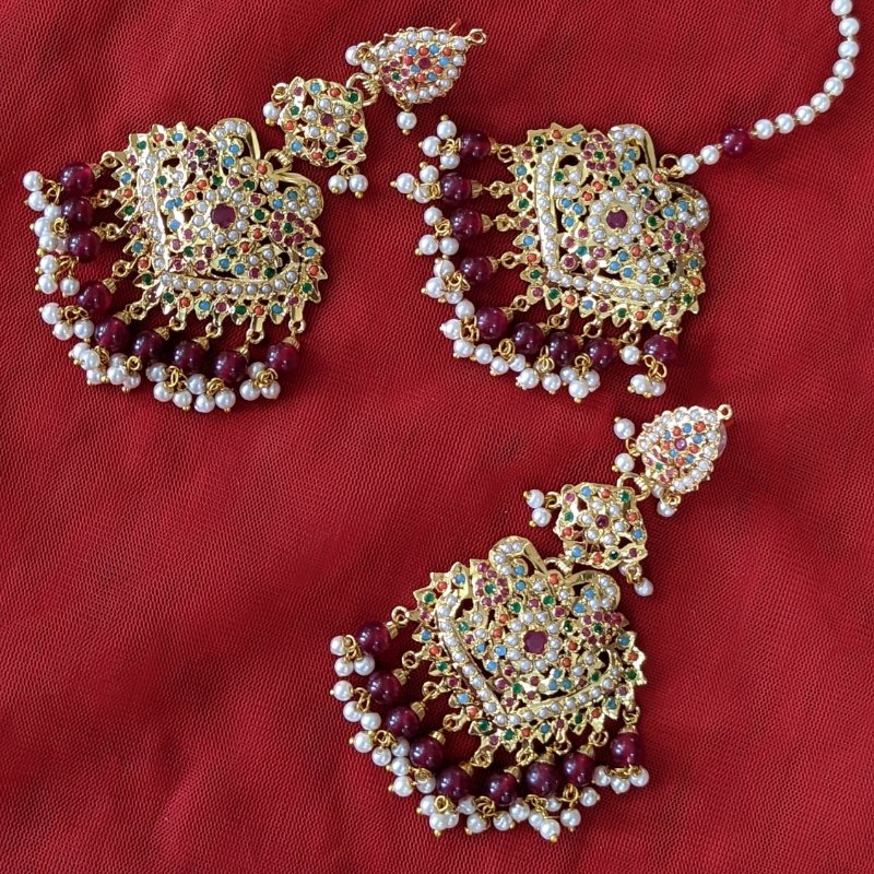 Yusra Tika Earrings Set