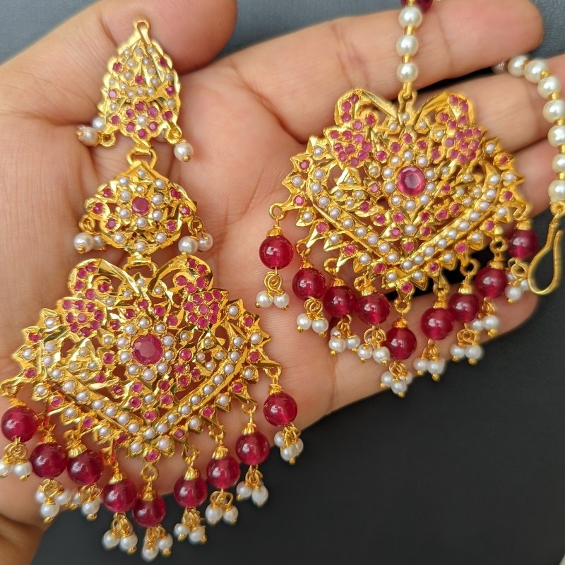 Yusra Tika Earrings Set