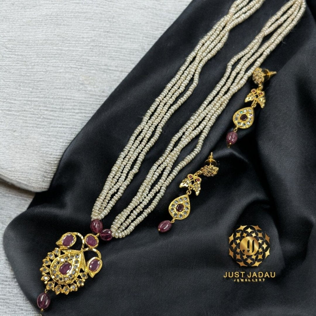 Jugni in real Ruby and real Pearls