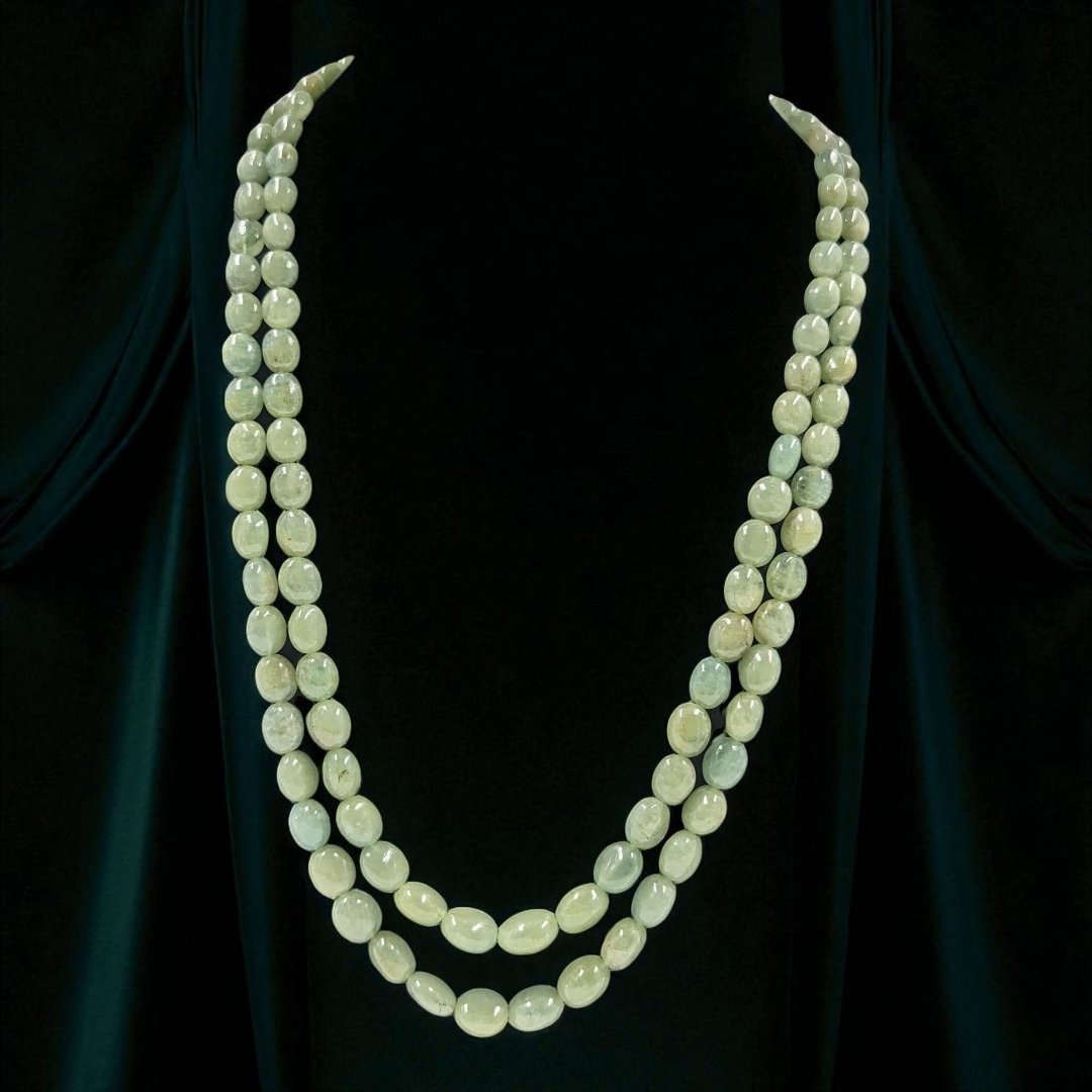 Real Russian Emerald Double Line Mala