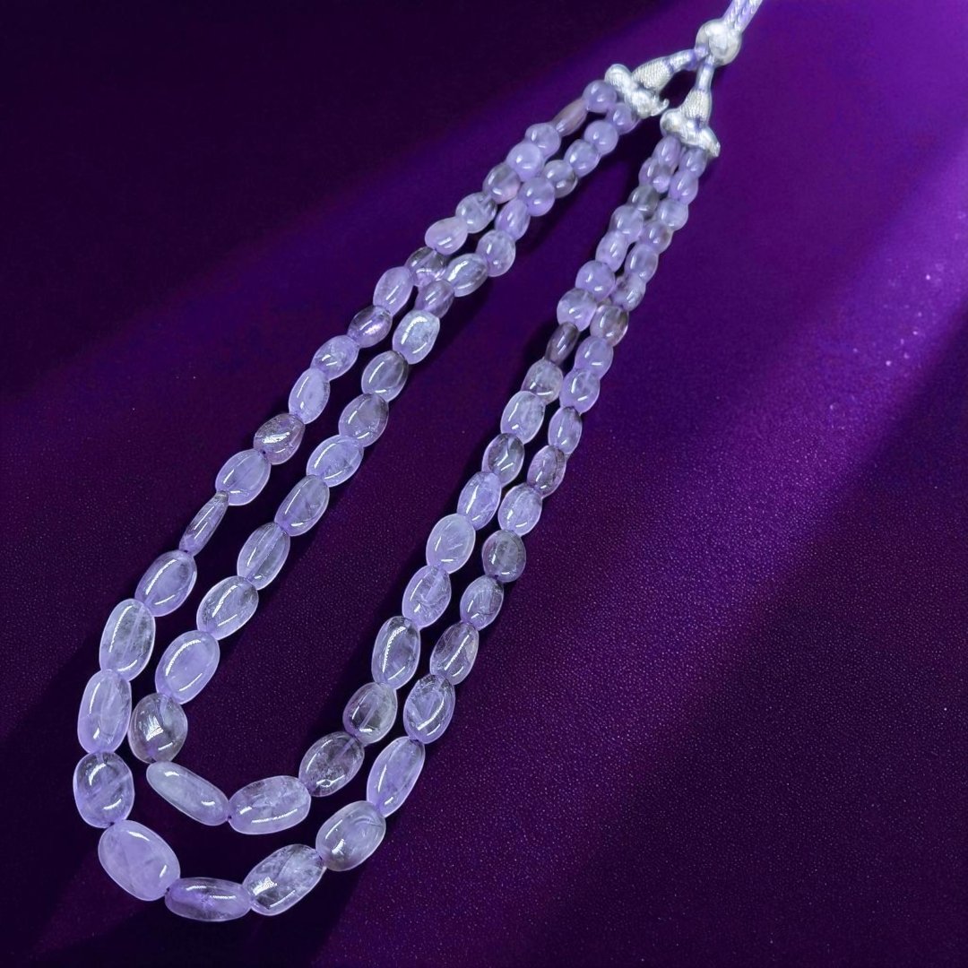 Real Amethyst Double Layered Mala