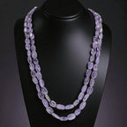 Real Amethyst Double Layered Mala
