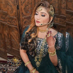 Reshma Bridal Set in Real Emerald