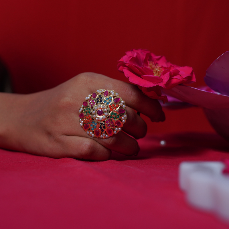 Rushda Big Size Finger Ring