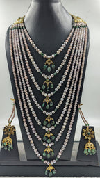 Rukhsana Bridal Set in real Emerald n Real Pearls