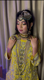 Rukhsana Bridal Set in real Emerald n Real Pearls