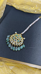 Rukhsana Bridal Set in real Emerald n Real Pearls