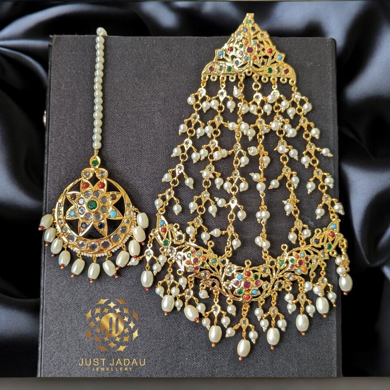 Samreen Jhumar-Tika Set