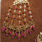 Sidra Bridal Set in Real Emerald/Real Ruby