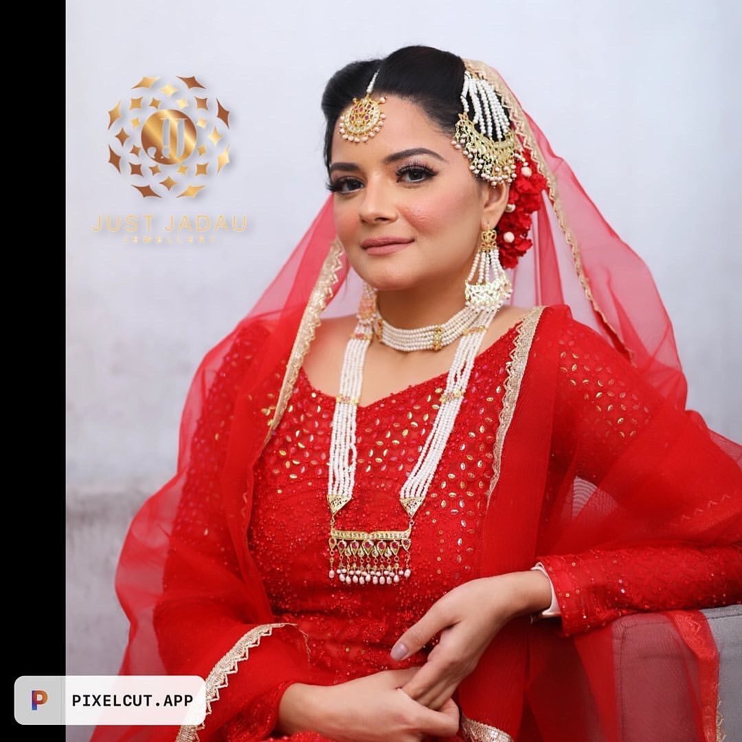 Aarisha Bridal Set in Real Pearls