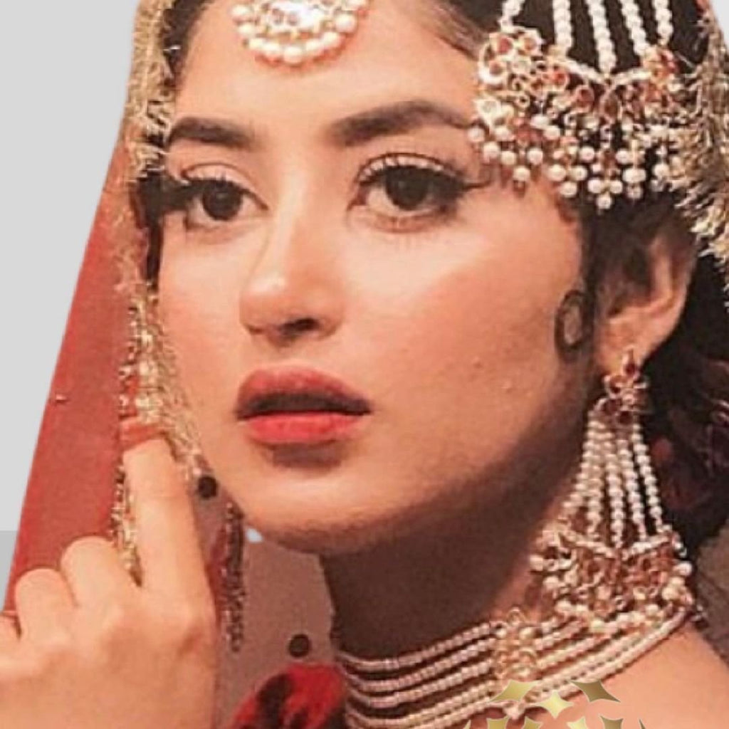 Aarisha Bridal Set in Real Pearls