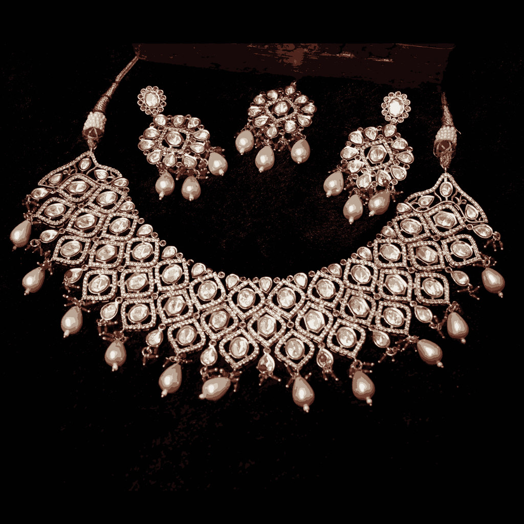 Amrita Bridal Set in Real Kundan