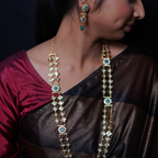 Taabeer Layered Haar In Real Emerald