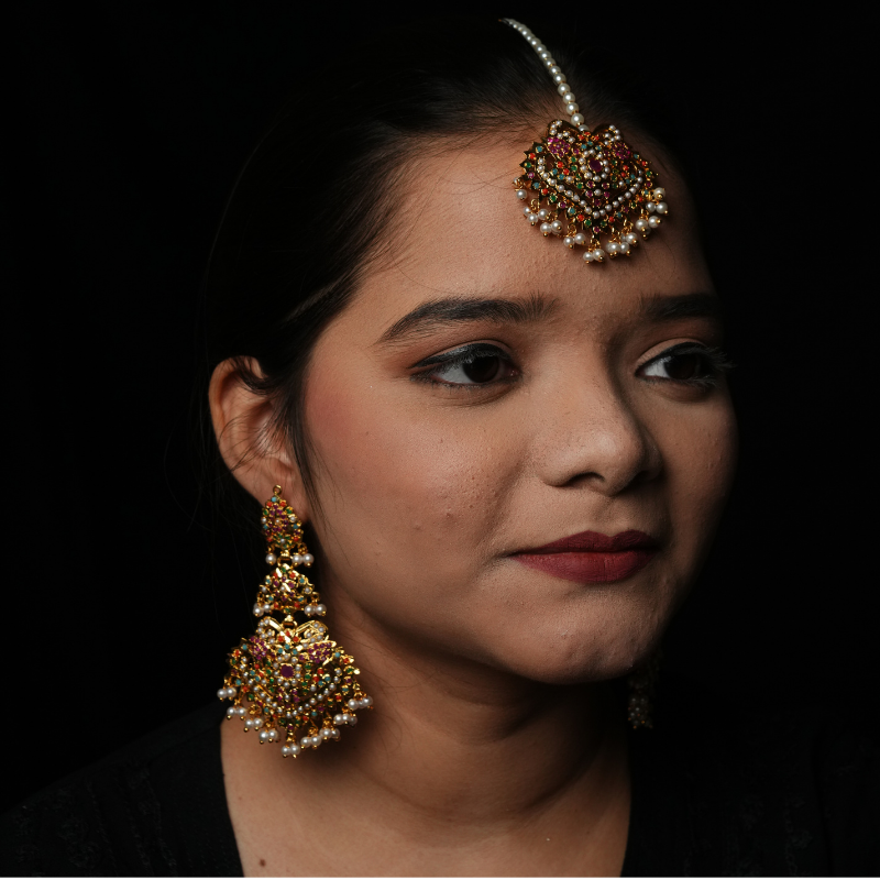 Yusra Tika Earrings Set