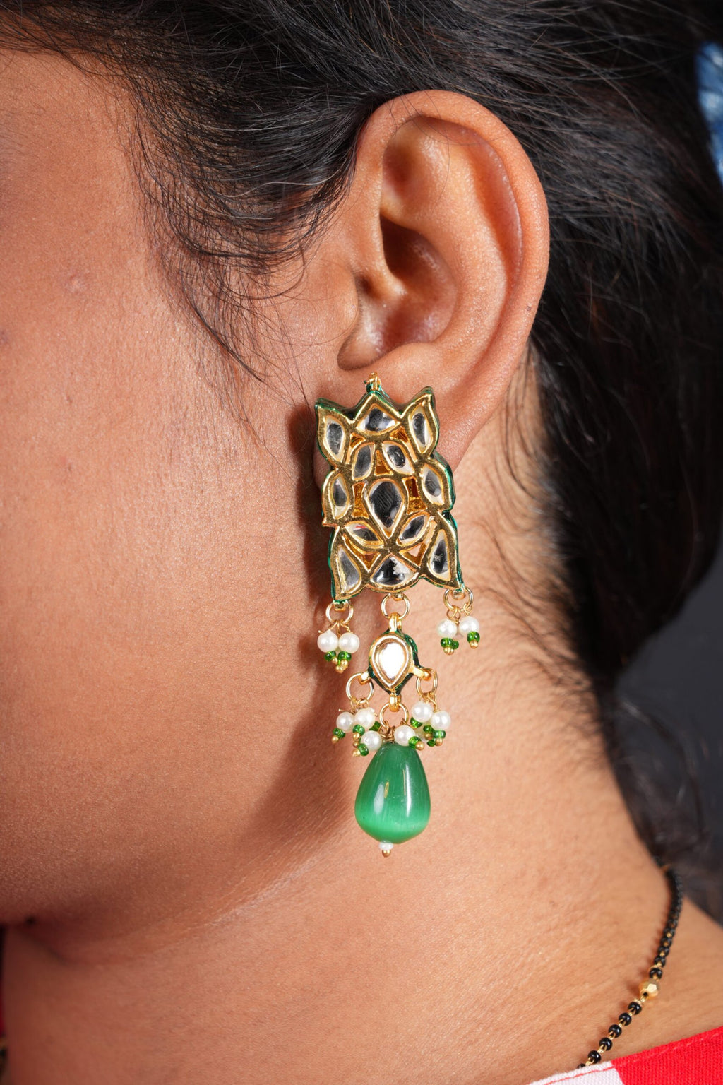 Zara Kundan Studs