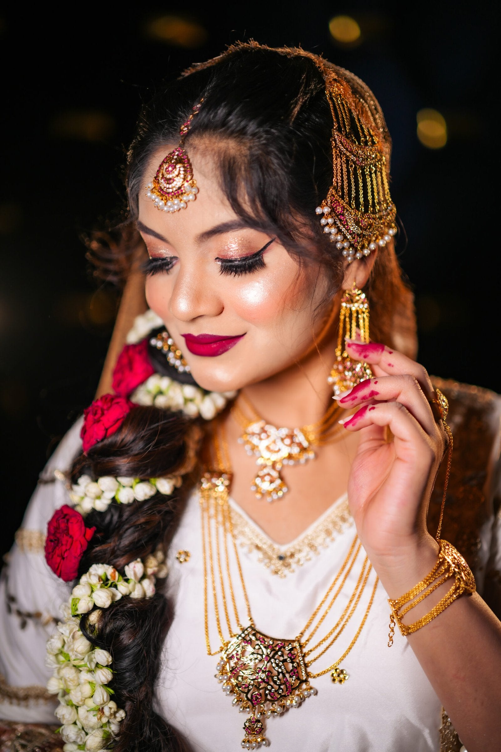 Zerlin Bridal set with Hathphool