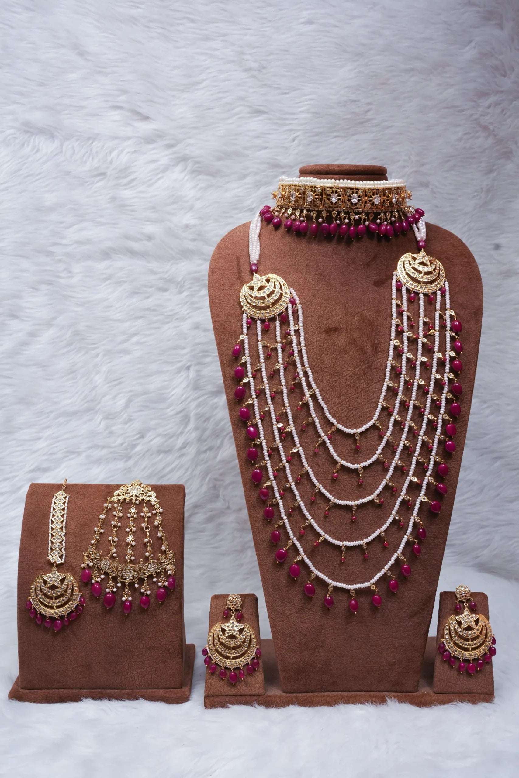 Zoufisha Bridal Set Real Ruby