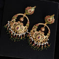 Naurain Chandbali multi emerald