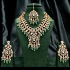 Manaal Bridal Set in Real Kundans