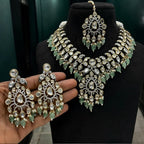 Manaal Bridal Set in Real Kundans