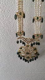 Asif Jahi Haar in Real emerald and Real Pearls