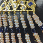 Usman Satlada In Real Sapphire And Real Pearls