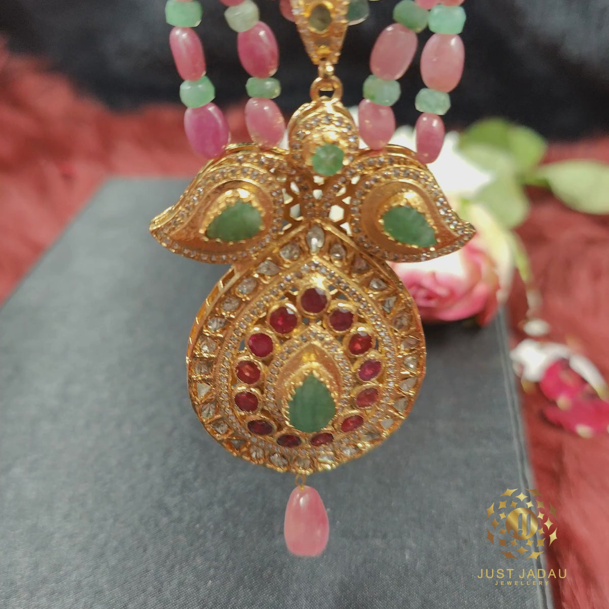 Jugni in Uncut Diamond, Real Ruby And Real Pearls