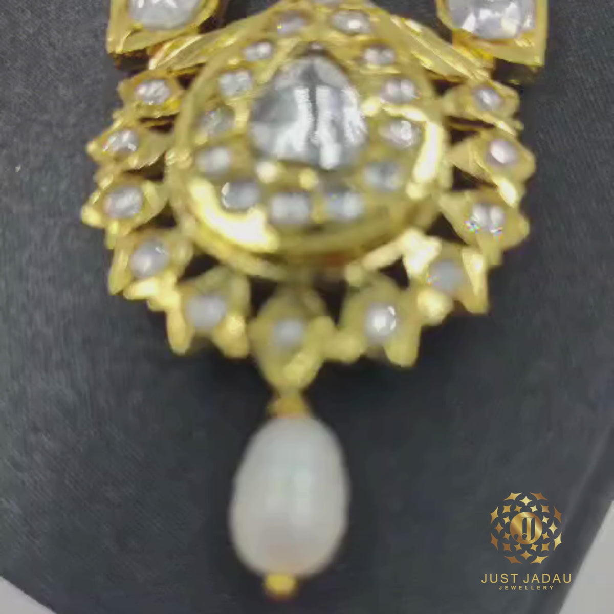 Jugni In Mossinite and Real Pearls