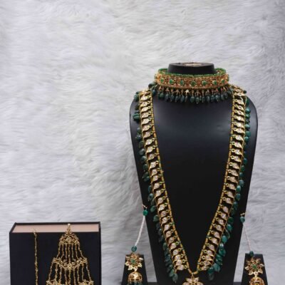 Luxury Bridal Jewellery Set - Andleep Real Emerald Choker