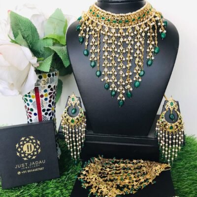 Elegant Tika from Jehra Bridal Set with 22 Carat Gold Plating